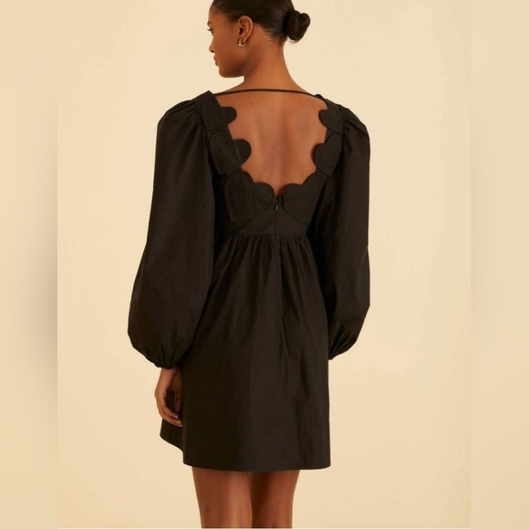 Farm Rio Heart Shaped neckline long sleeves mini dress - Picture 2 of 14